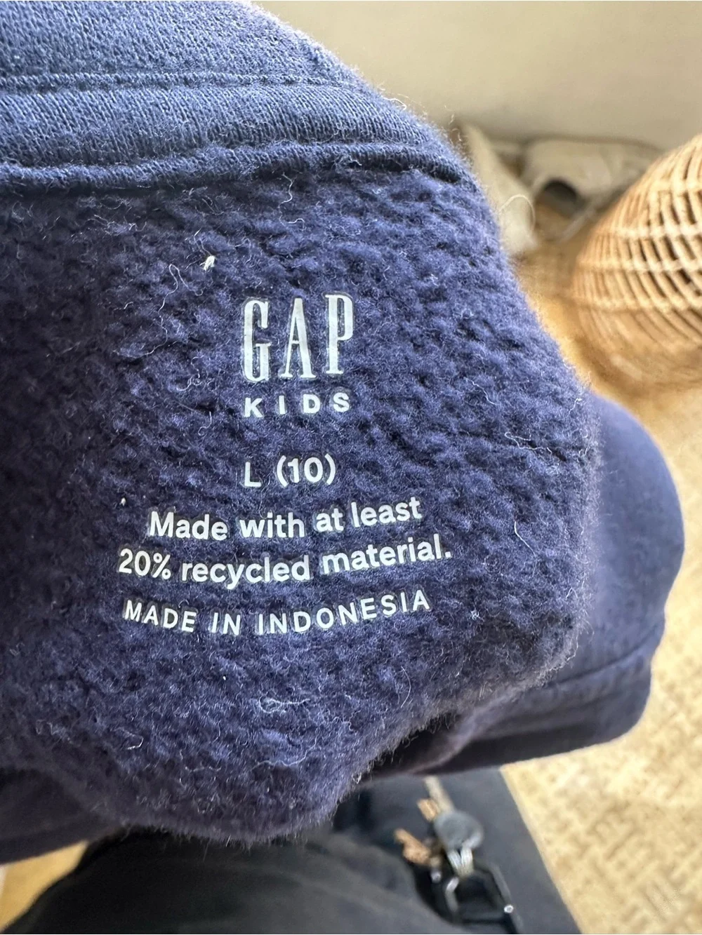 GAP Kids Dark Navy Zip Front Hoodie